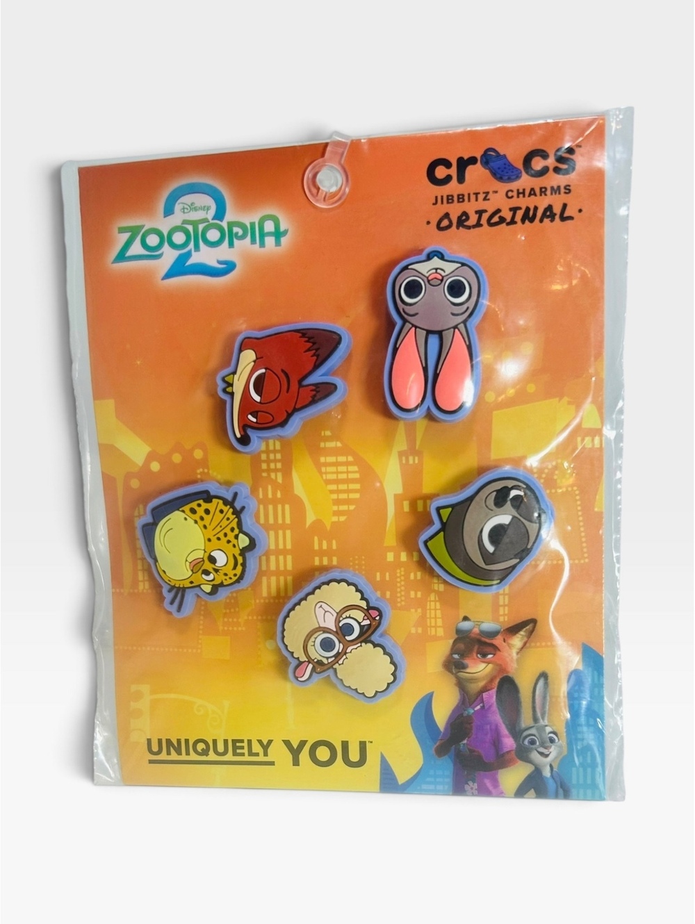 Official Disney Zootopia 2 Crocs Jibbitz Charms 5 Pack NWT Shoe Accessories NEW